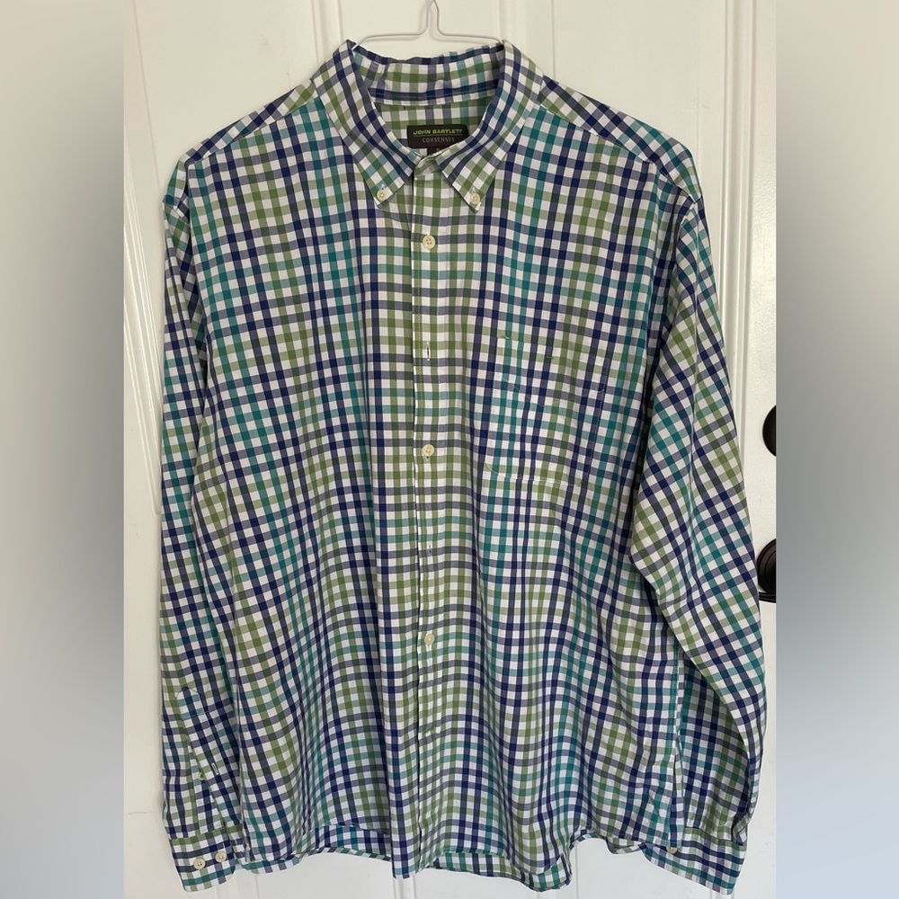 John Bartlett Consensus XL checkered shirt